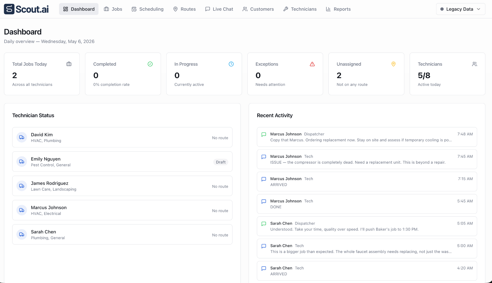Scout.ai — Smarter Routes for Field Service Teams